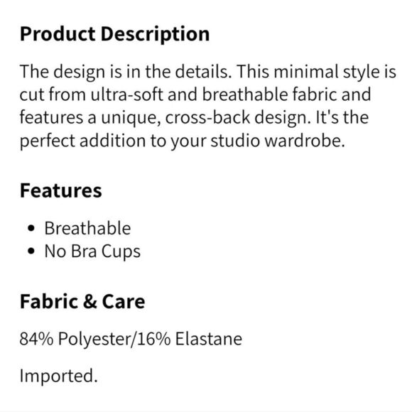 NWT Fabletics Low Impact Cross-Back Bra Bluebell Small - Picture 7 of 7